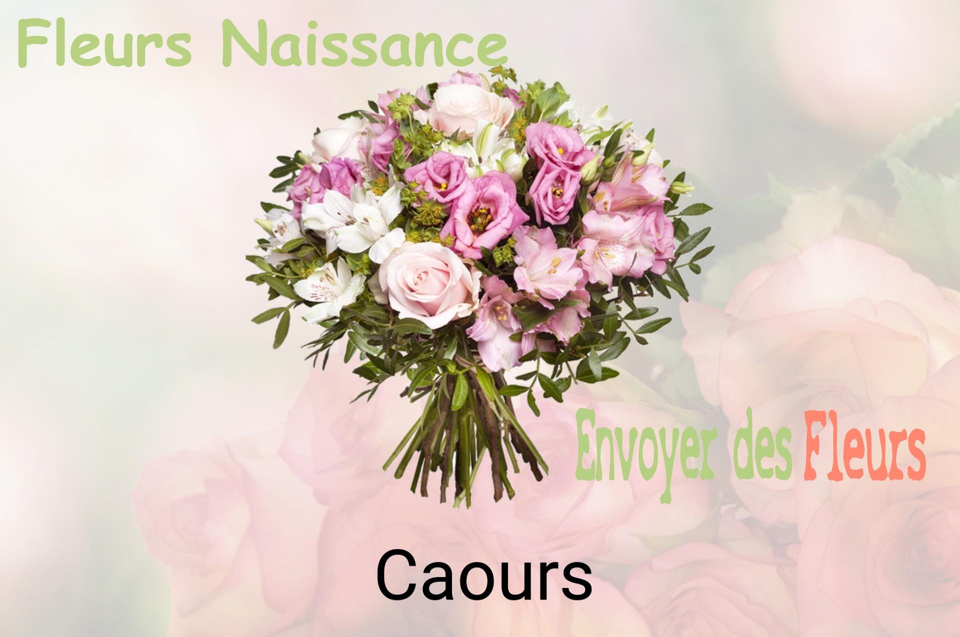 Bouquet de fleurs de naissance livré à Caours